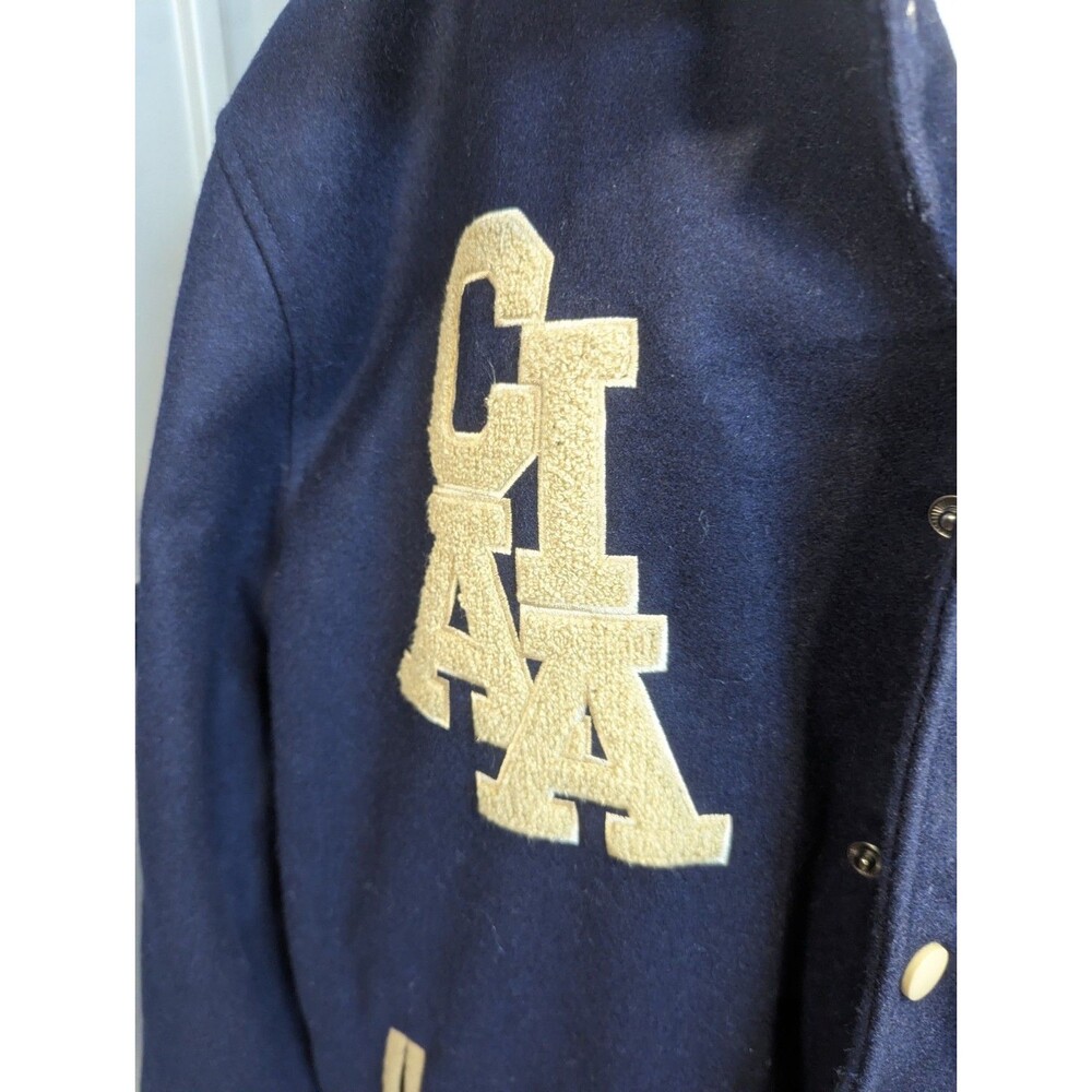 Collegiate Luxe CIAA 1912 Varsity Jacket Men 4XL Navy Blue Wool Chenille... - Picture 9 of 10